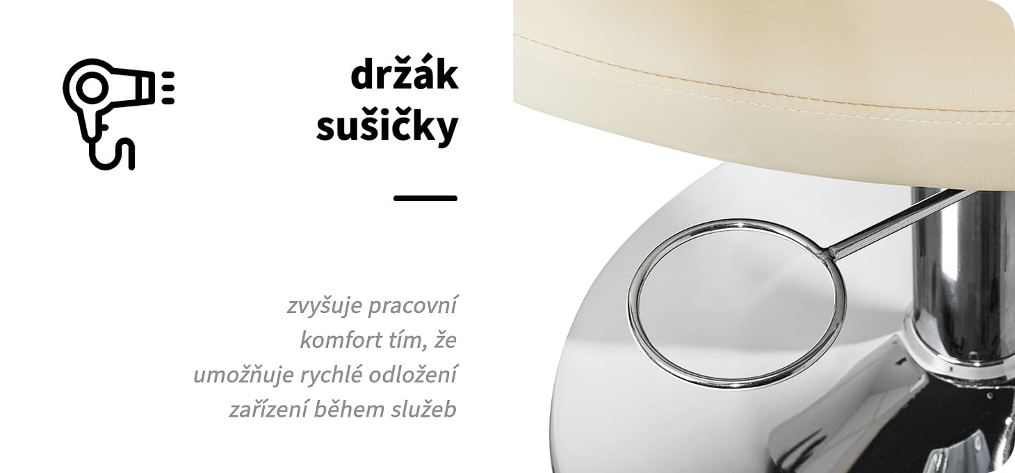 Friseurstuhl Gabbiano Parma Beige