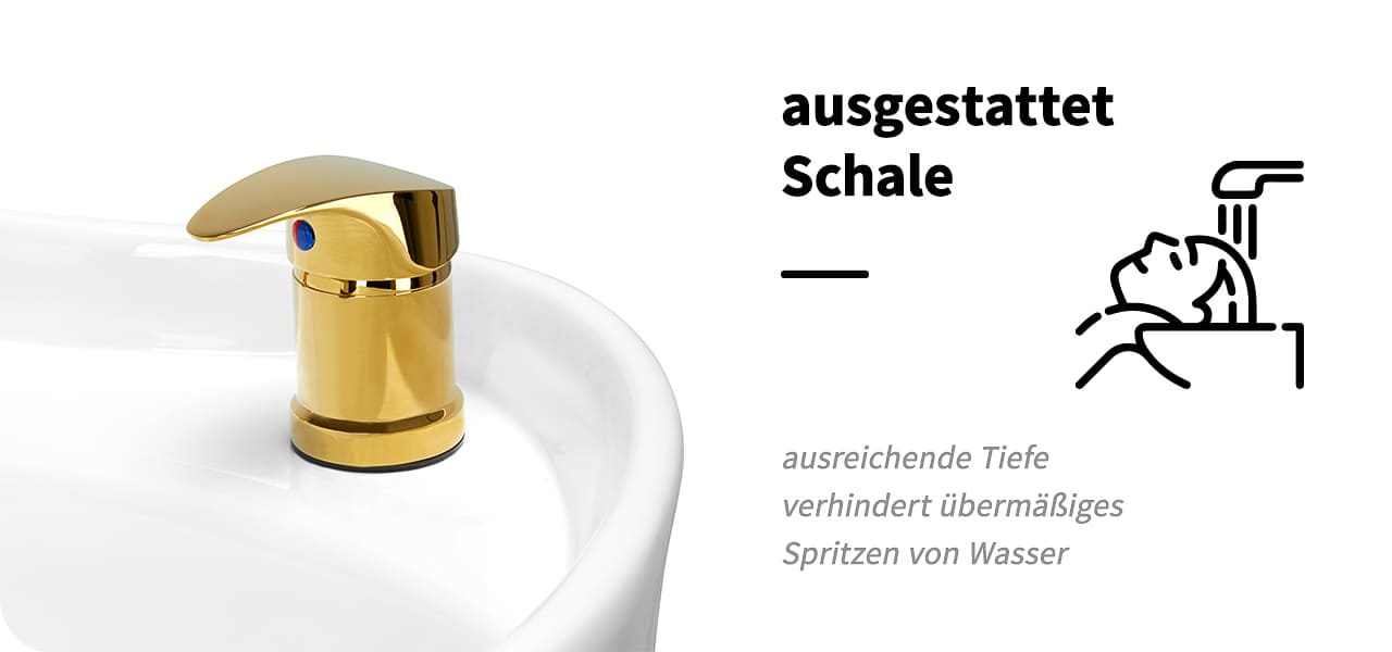Gabbiano Friseurwäsche Berlin gold weiß