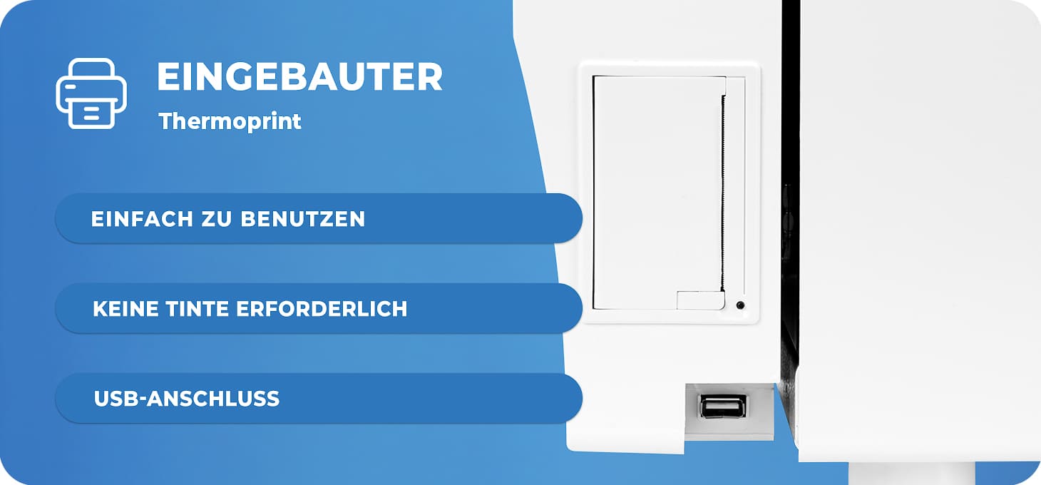 Lafomed Autoklav premium line lfss08aa mit Drucker 8-l klasse-b medizinisch
