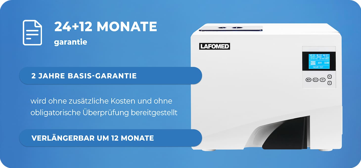 Lafomed Autoklav premium line lfss08aa mit Drucker 8-l klasse-b medizinisch