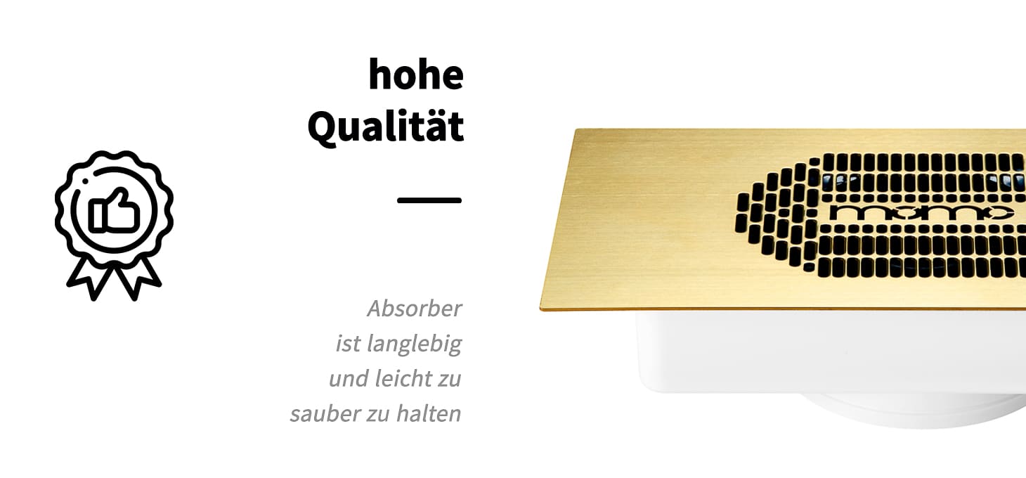 Einbau-Staubabsorber Momo S-41 gold