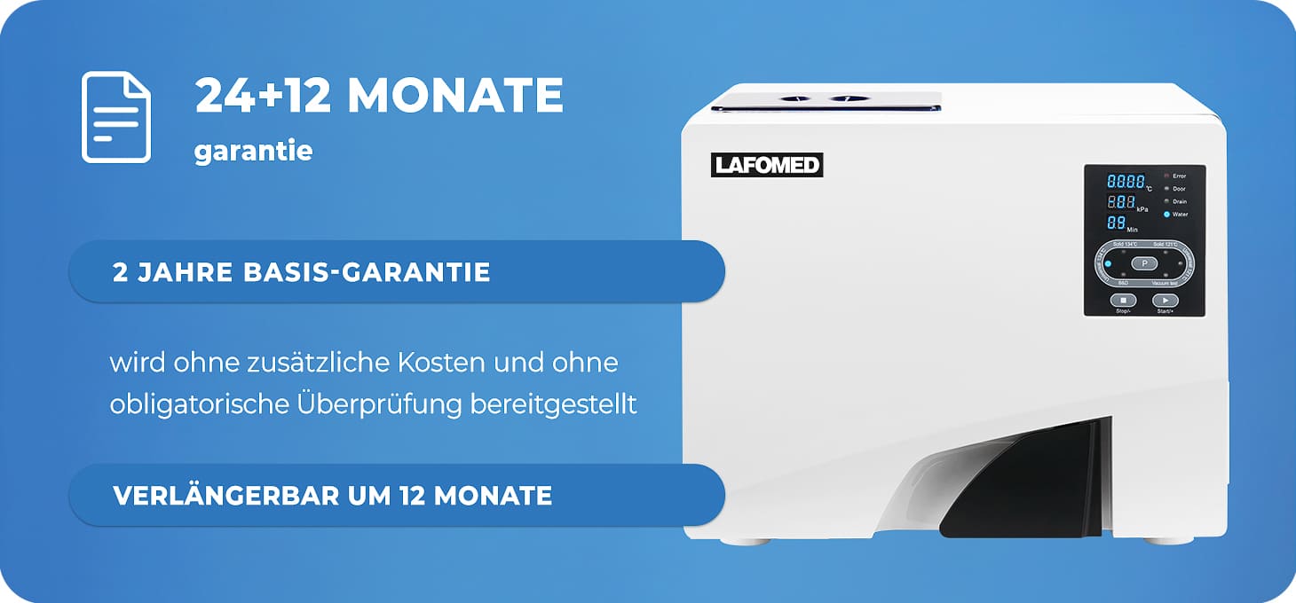 Lafomed Autoklav standard line lfss12aa (02) mit Drucker 12-l klasse-b medizinisch