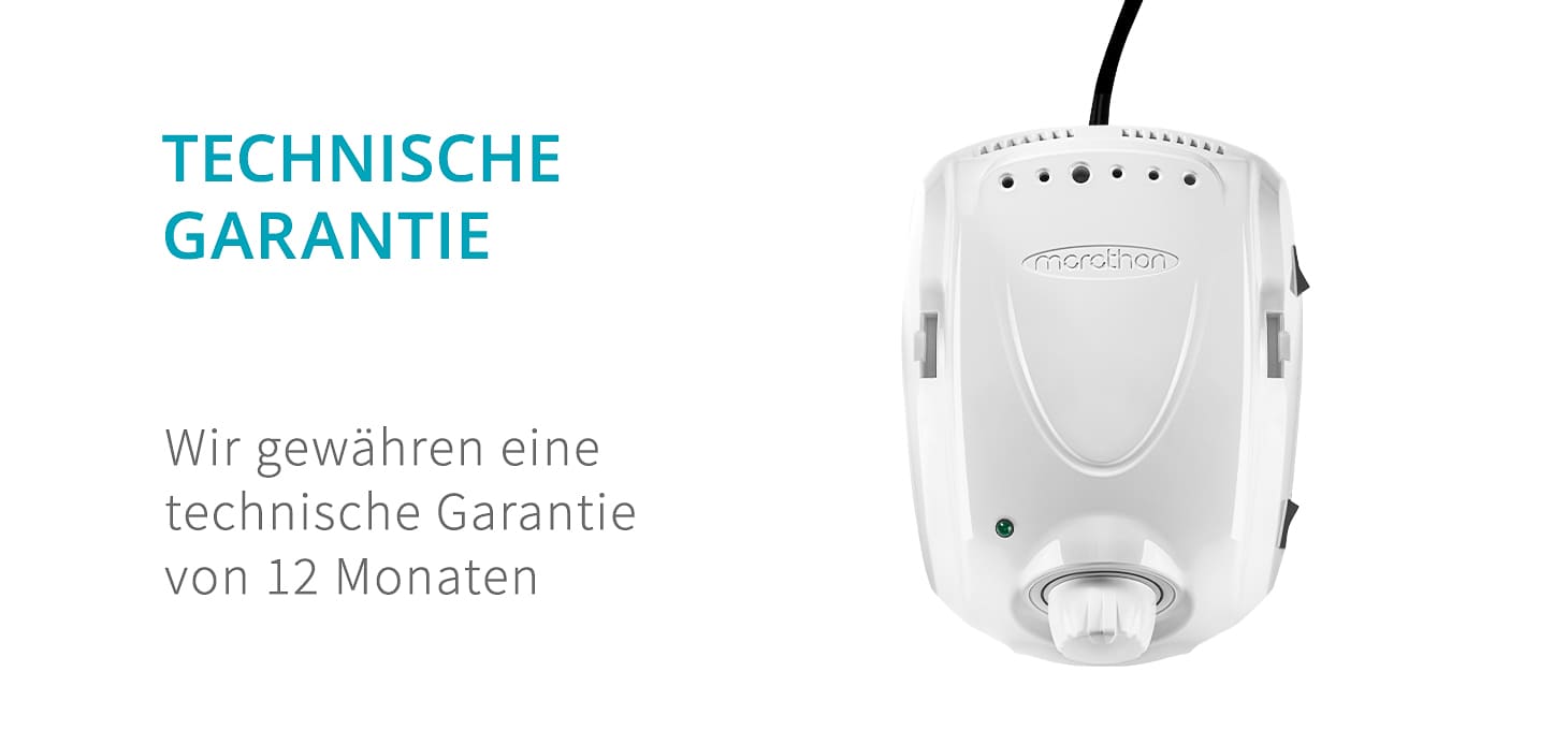 Saeyang Nagelfräser Marathon 3 Champion Weiß + SH30N