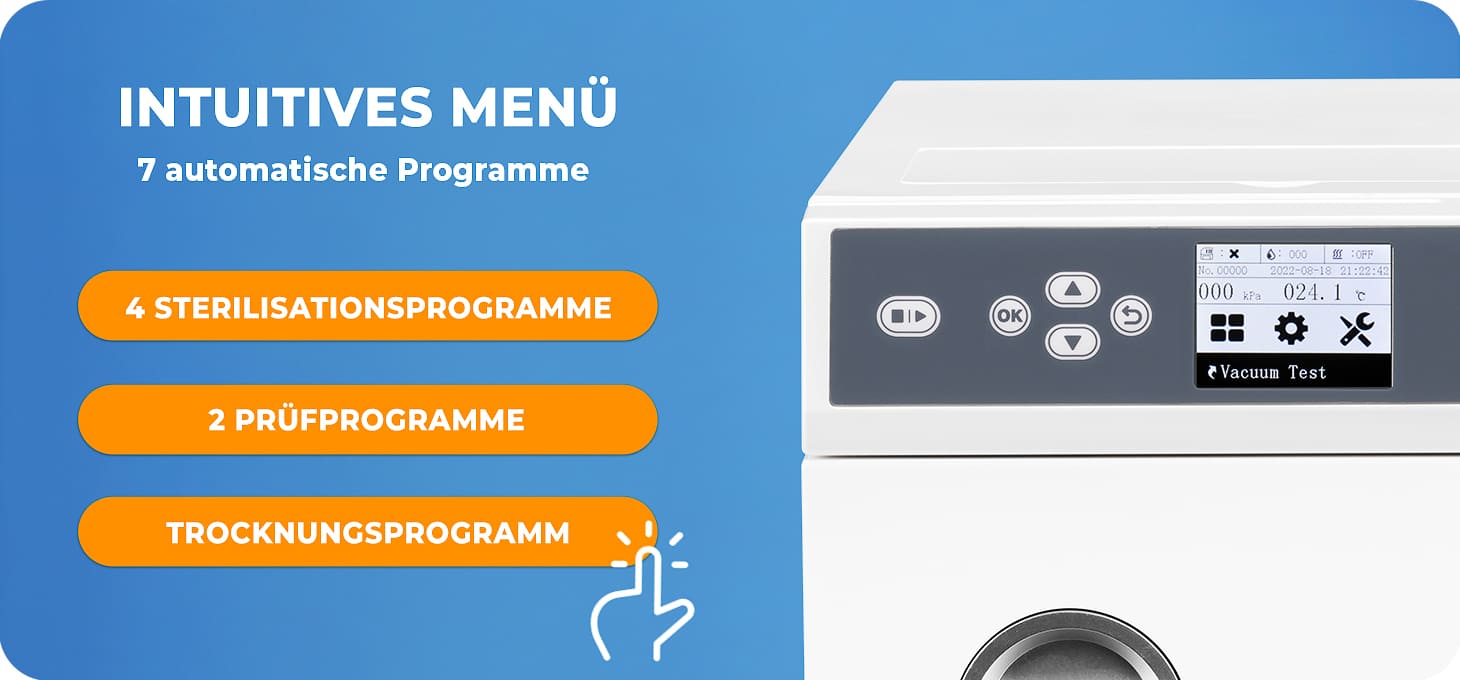 Lafomed Autoklav lfss03aa lcd 3 L Klasse B medizinisch