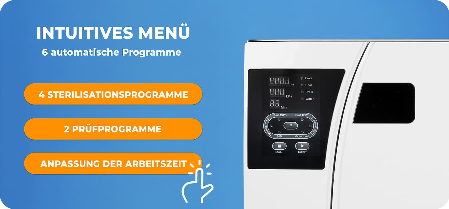 Lafomed Autoklav standard line lfss18aa led mit Drucker 18 L Klasse B medizinisch