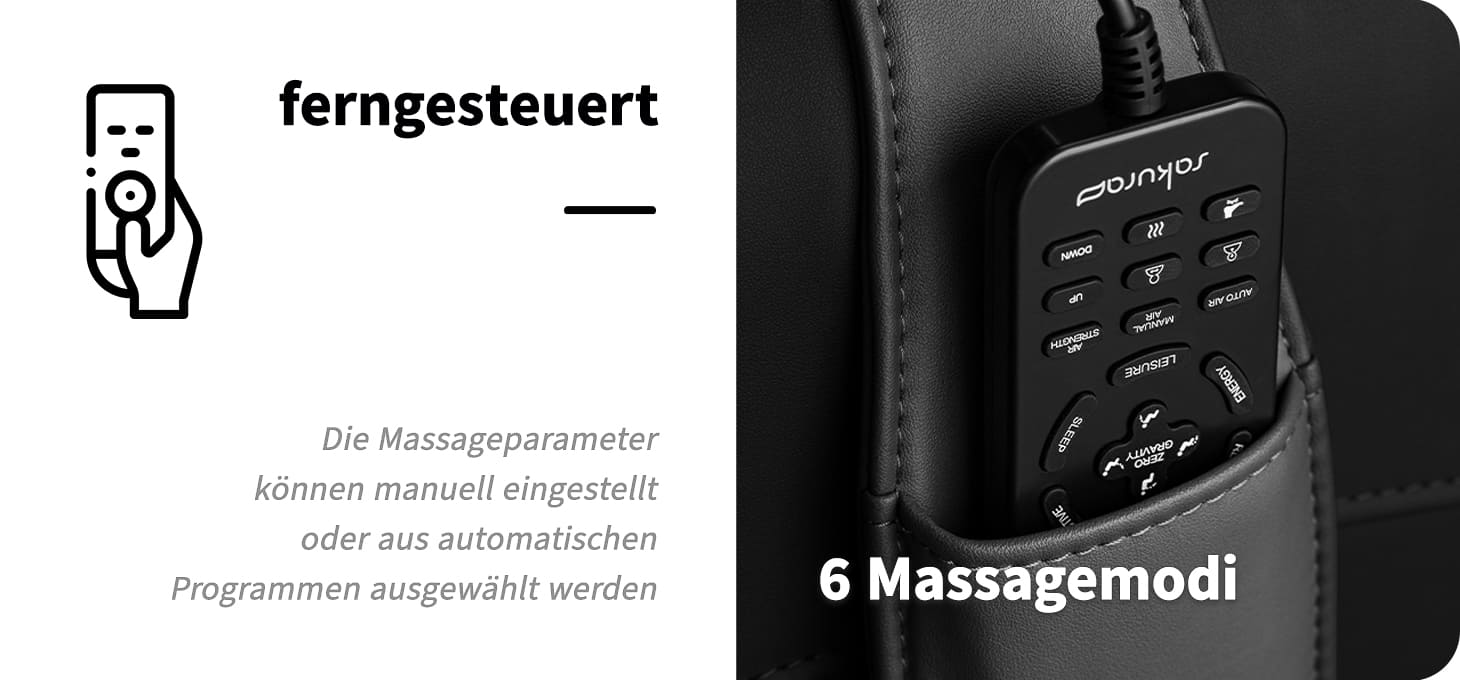 Sakura Massagesessel Comfort 806 Grau