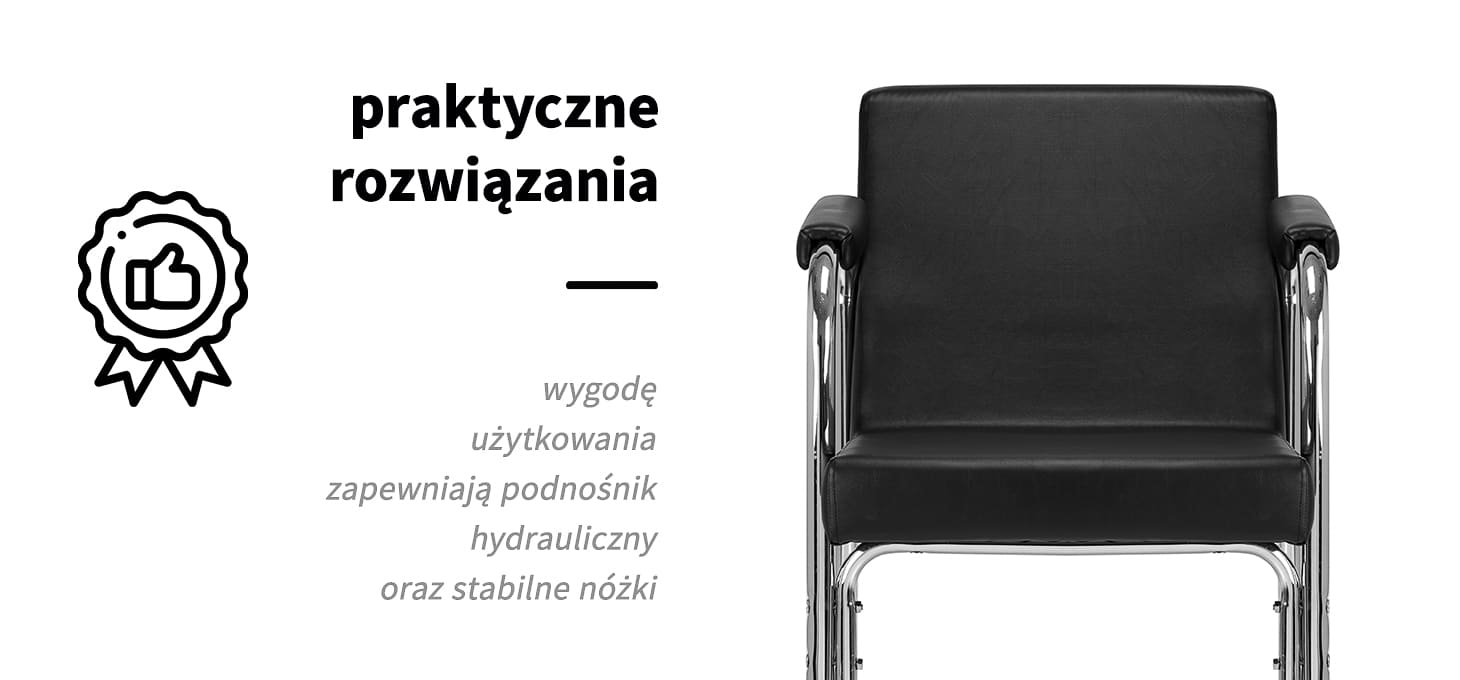 GABBIANO FRISEURWASCHSTUHL SCHWARZ