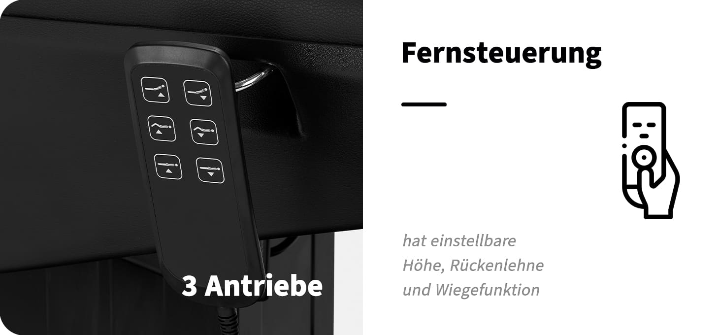 Kosmetikstuhl Elektrisch 2240 Eclipse schwarz