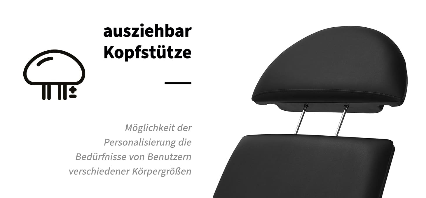 Kosmetikstuhl Elektrisch 2240 Eclipse schwarz