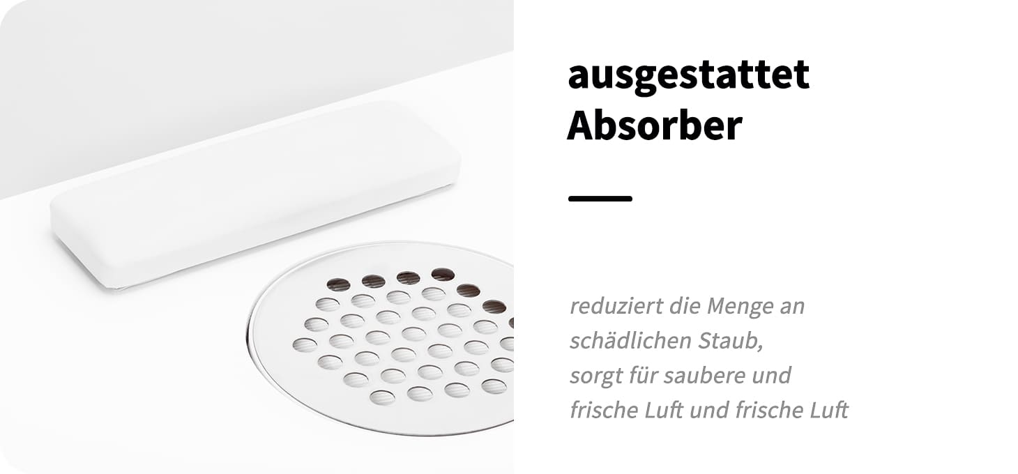 Kosmetikschreibtisch 312 links weiß