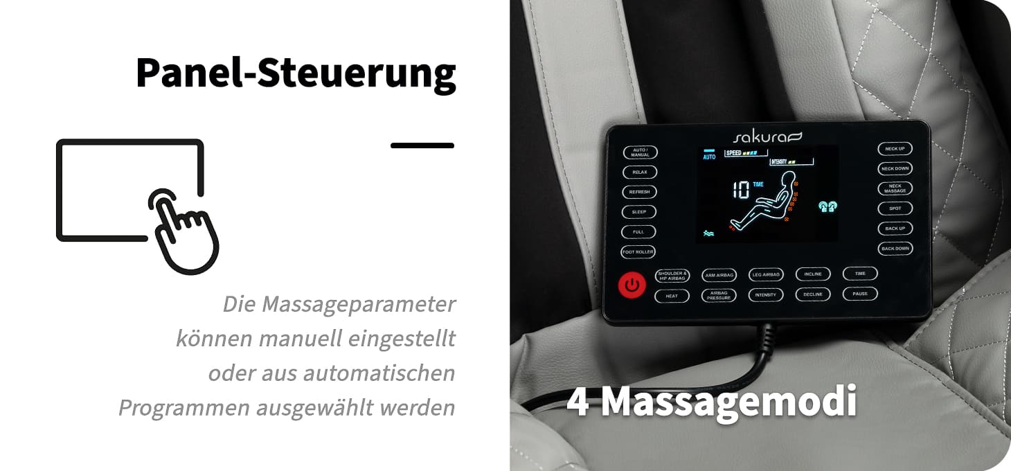 Sakura Massagesessel Standard 801 Grau