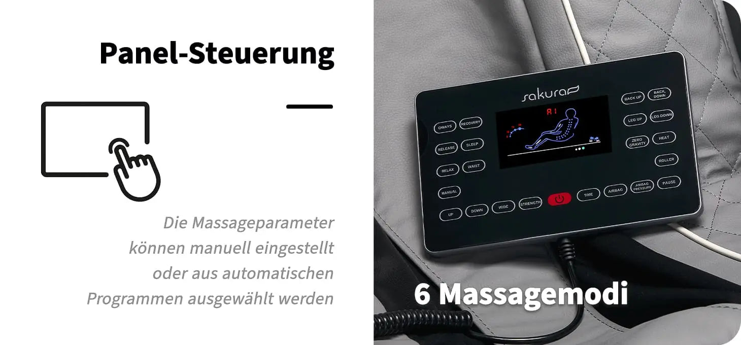Sakura Massagesessel Comfort PLUS 806 Grau
