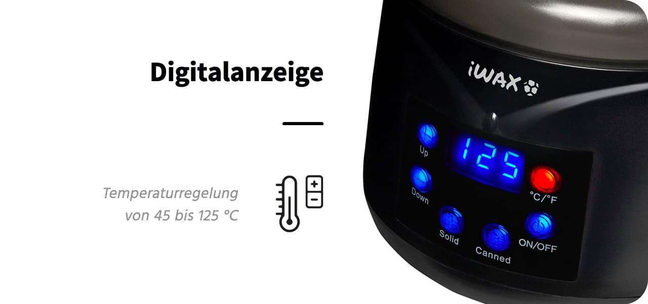 Wachs-Heizgerät AM-220 100W Schwarz