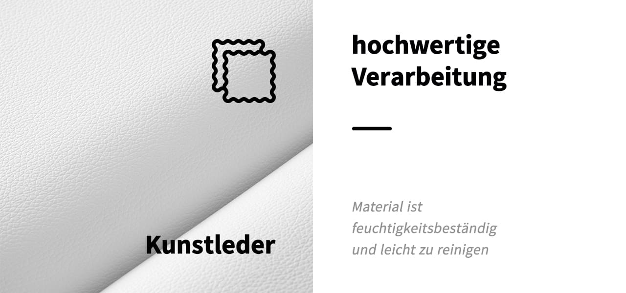 Klapp-Massageliege Komfort LUX 190X70 3-teilig Weiß