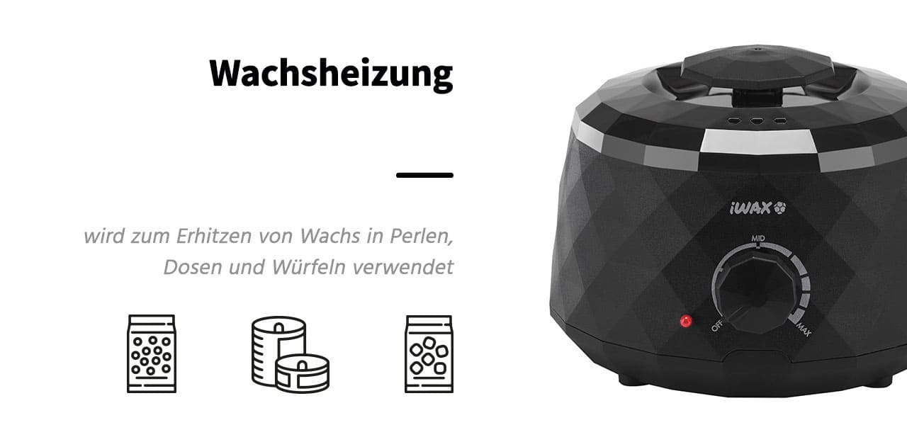 Iwax Diamond Wax Wärmer Schwarz