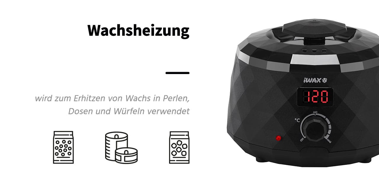 Iwax Diamond Tech Wax Wärmer Schwarz