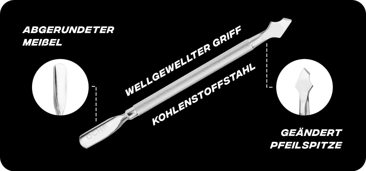 NAGELHAUTSCHIEBER OCHO PO01 13,7 CM POLIERT