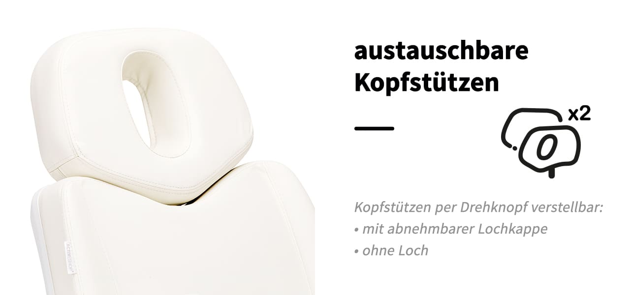 Azzurro Kosmetikstuhl Elektrisch 873 weiß