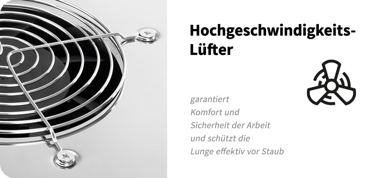 Eingebauter Staubabsorber MOMO X1S 60W Professional weiß