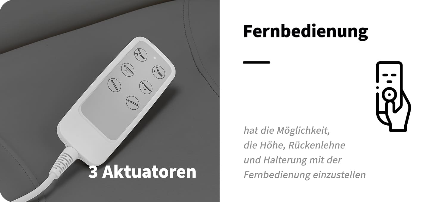 Sillon Kosmetikstuhl Elektrisch Basic grau