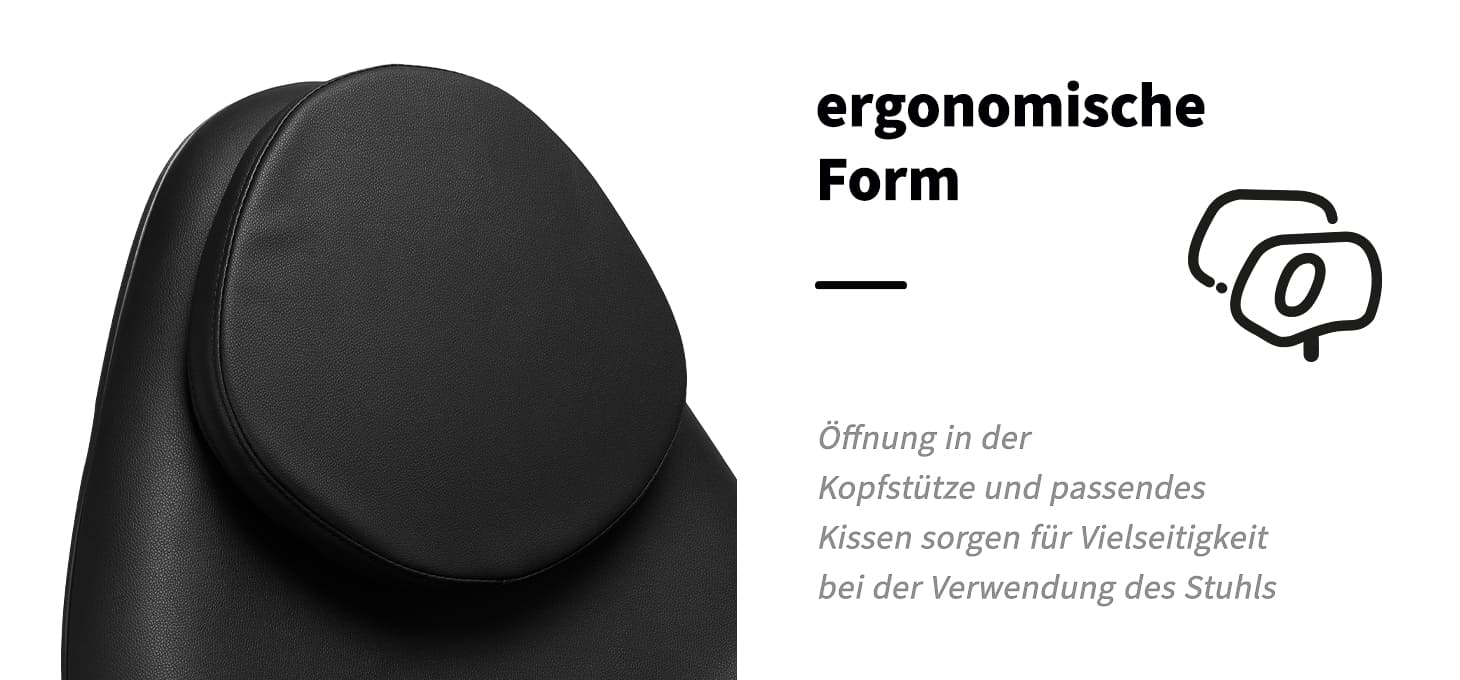 Sillon Kosmetikstuhl Elektrisch Basic schwarz