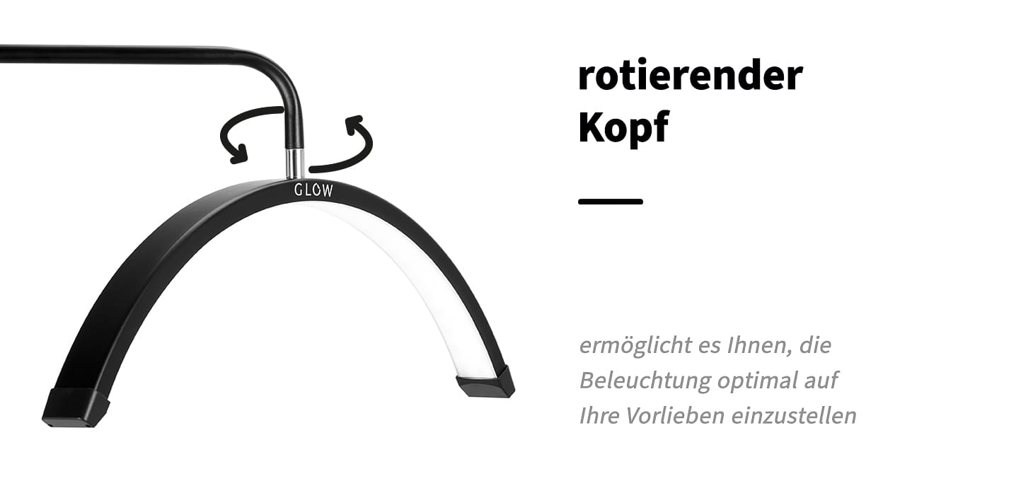 Glow Behandlungslampe für Wimpern MX6 schwarz