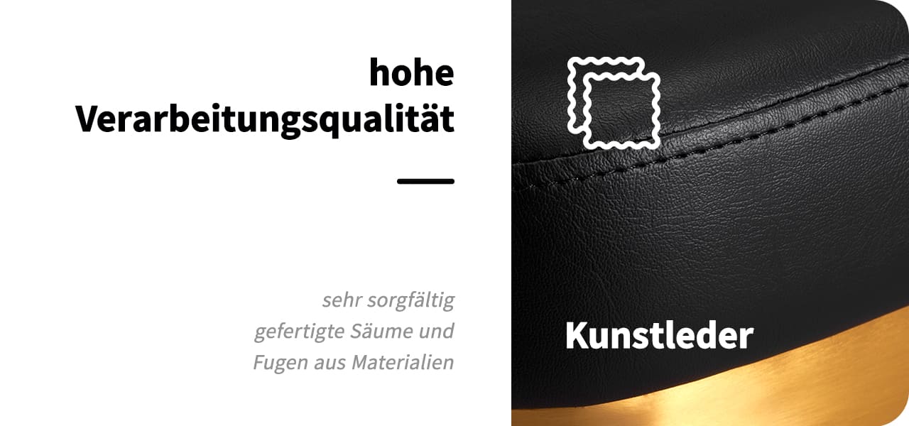 Gabbiano Friseurstuhl Granda Gold Schwarz