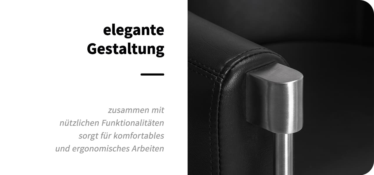 Gabbiano Friseurstuhl Burgos Schwarz
