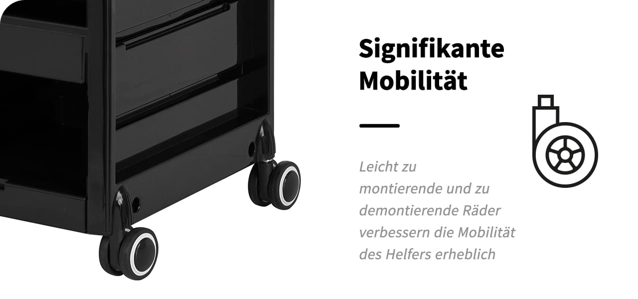 Gabbiano Friseurwagen 68B schwarz