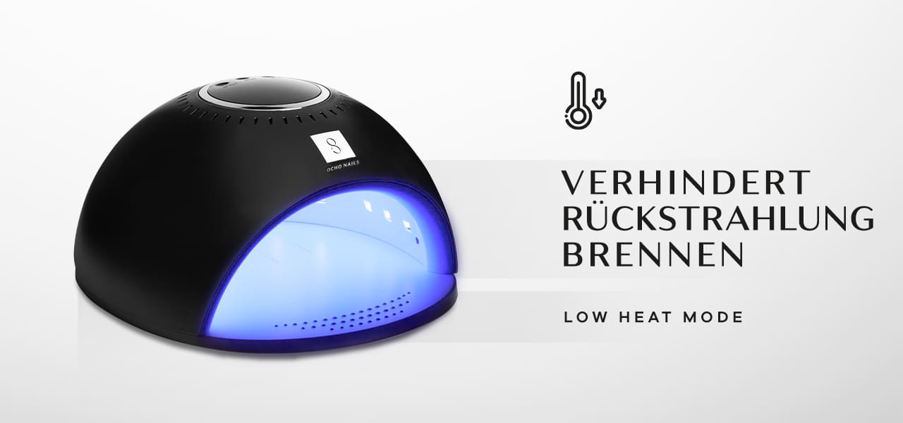 UV LED Lampe Ocho Nails 8 schwarz 84W