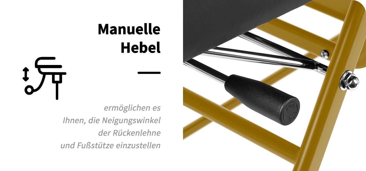 Kosmetikstuhl 557G mit Fächer schwarz