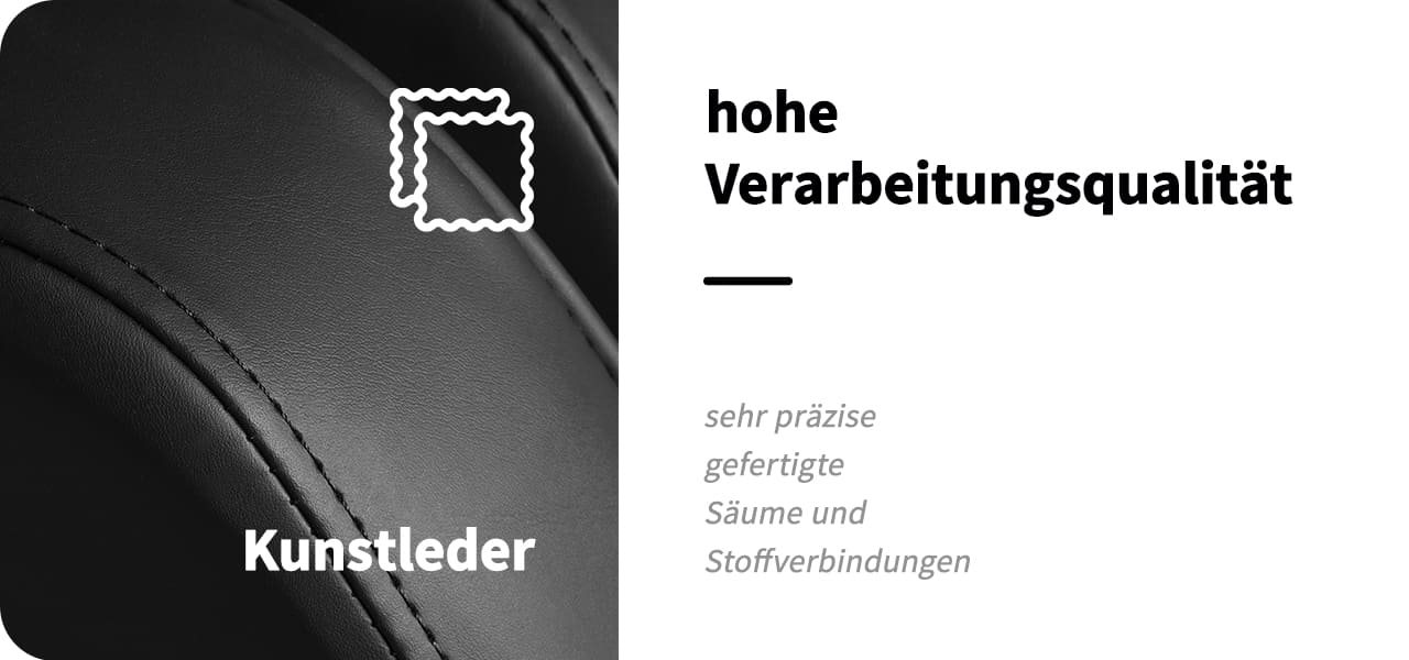 Kosmetikstuhl 557G mit Fächer schwarz