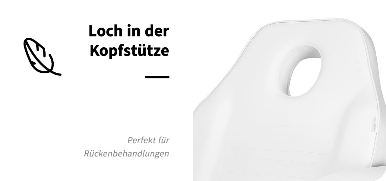 Kosmetikstuhl 557G mit Fächer weiß
