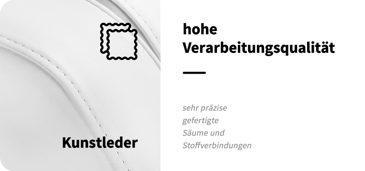 Kosmetikstuhl 557G mit Fächer weiß