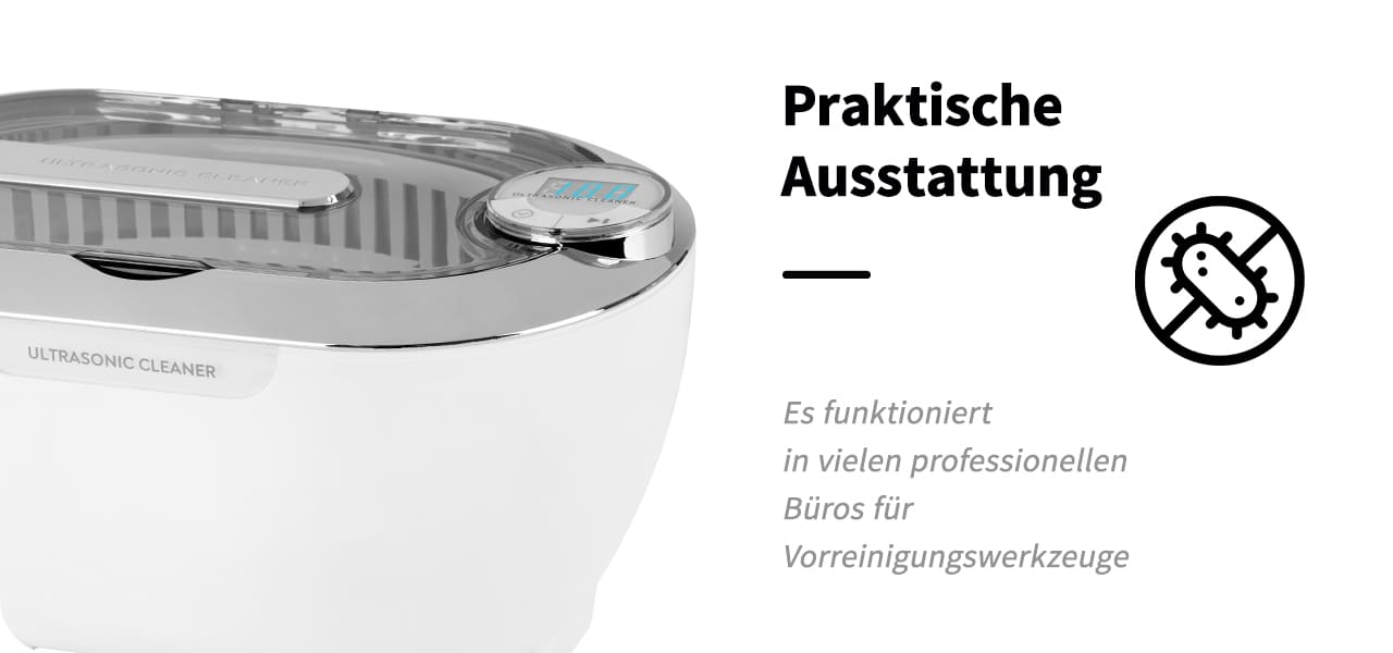 Ultraschallreiniger ACD-3840 Kapazität 0.6 L 31 W Weiß