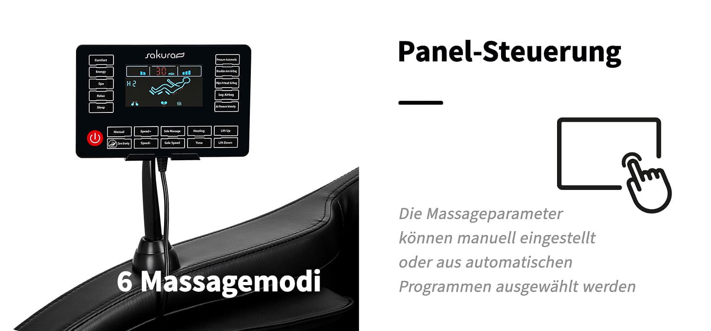 Sakura Massagesessel Classic 305 schwarz