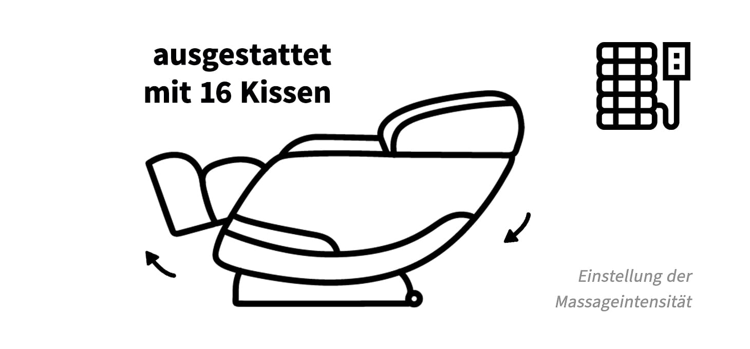 Sakura Massagesessel Classic 305 schwarz