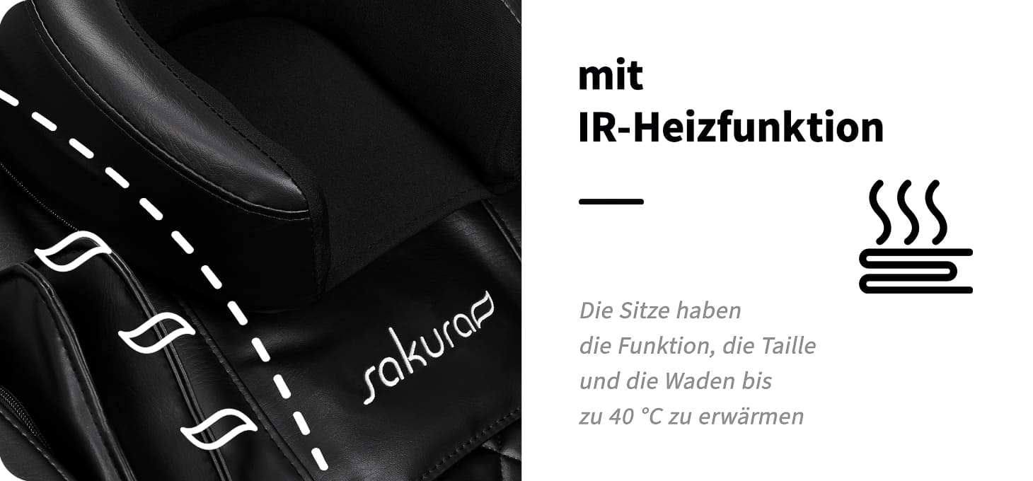 Sakura Massagesessel Classic 305 schwarz