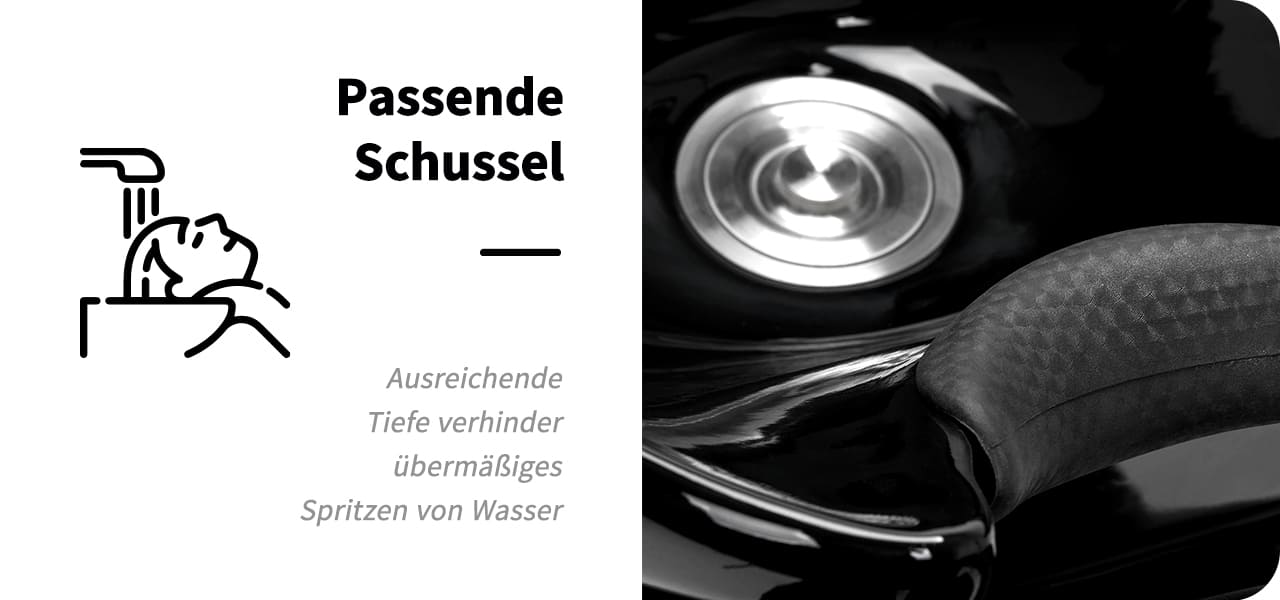 Gabbiano Friseurwaschanlage Lille-M gold schwarz