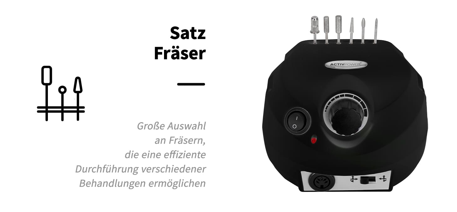 Activ Power Nagelfräser J202 schwarz 65W