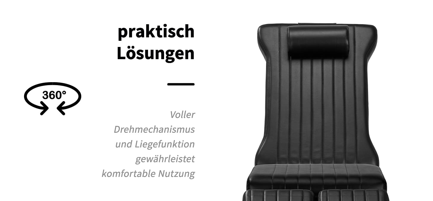 Pro Ink Tattoo Stuhl 612 schwarz