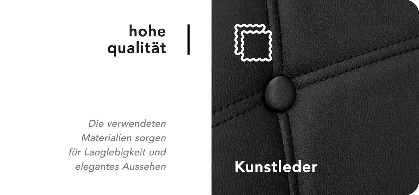4Rico Kosmetikstuhl QS-185 schwarz