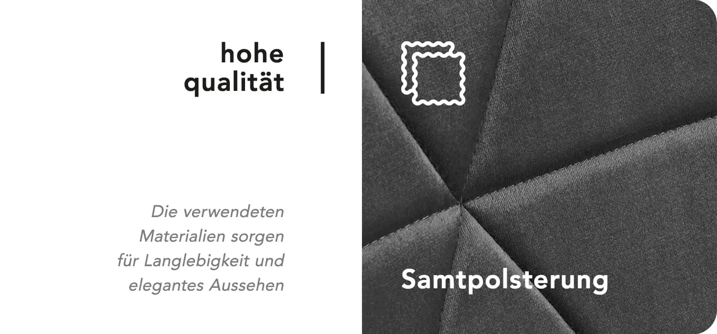 4Rico Kosmetikstuhl QS-186 samt grau