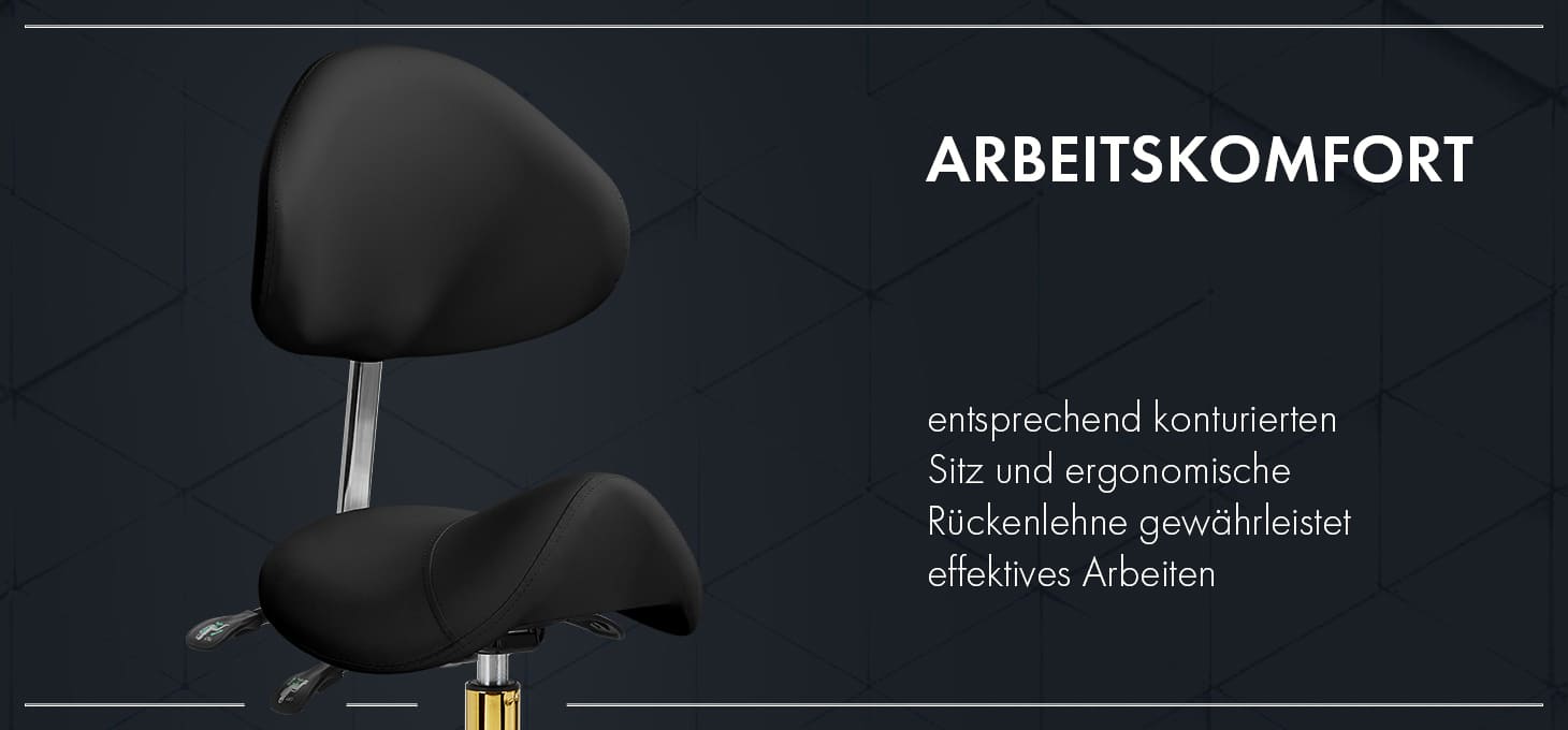 Giovanni Kosmetikhocker 1004 gold schwarz