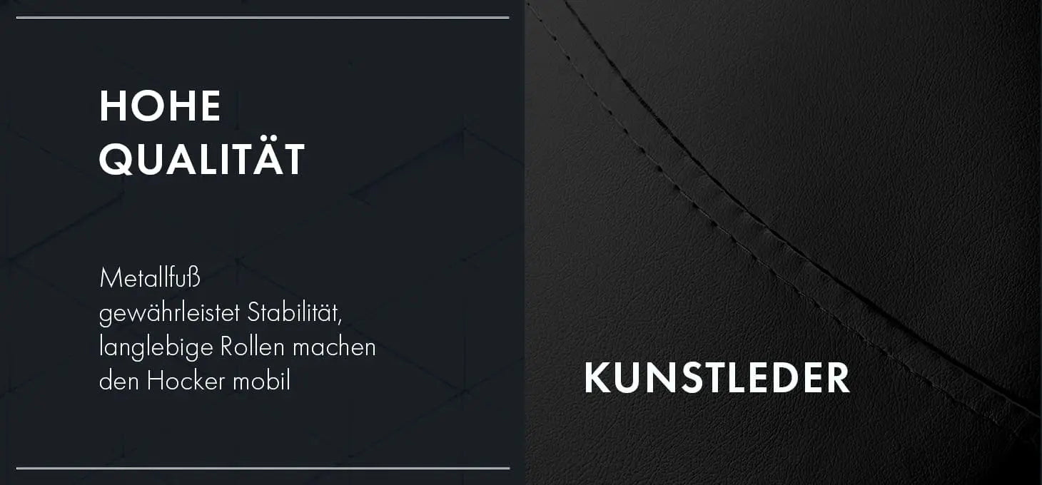 Giovanni Kosmetikhocker 1004 gold schwarz