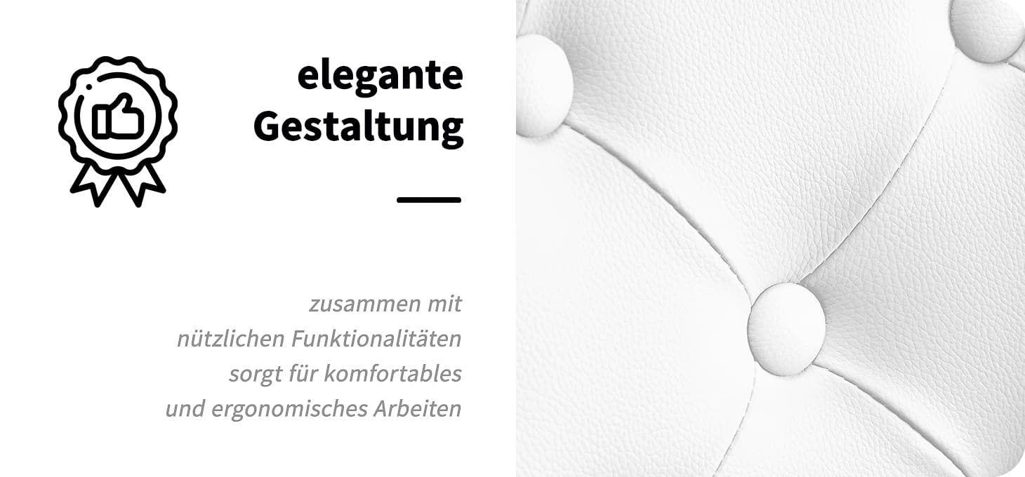 Gabbiano Friseurstuhl Granda gold weiß