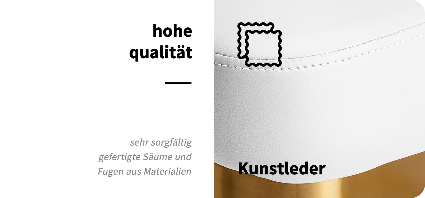 Gabbiano Friseurstuhl Granda gold weiß