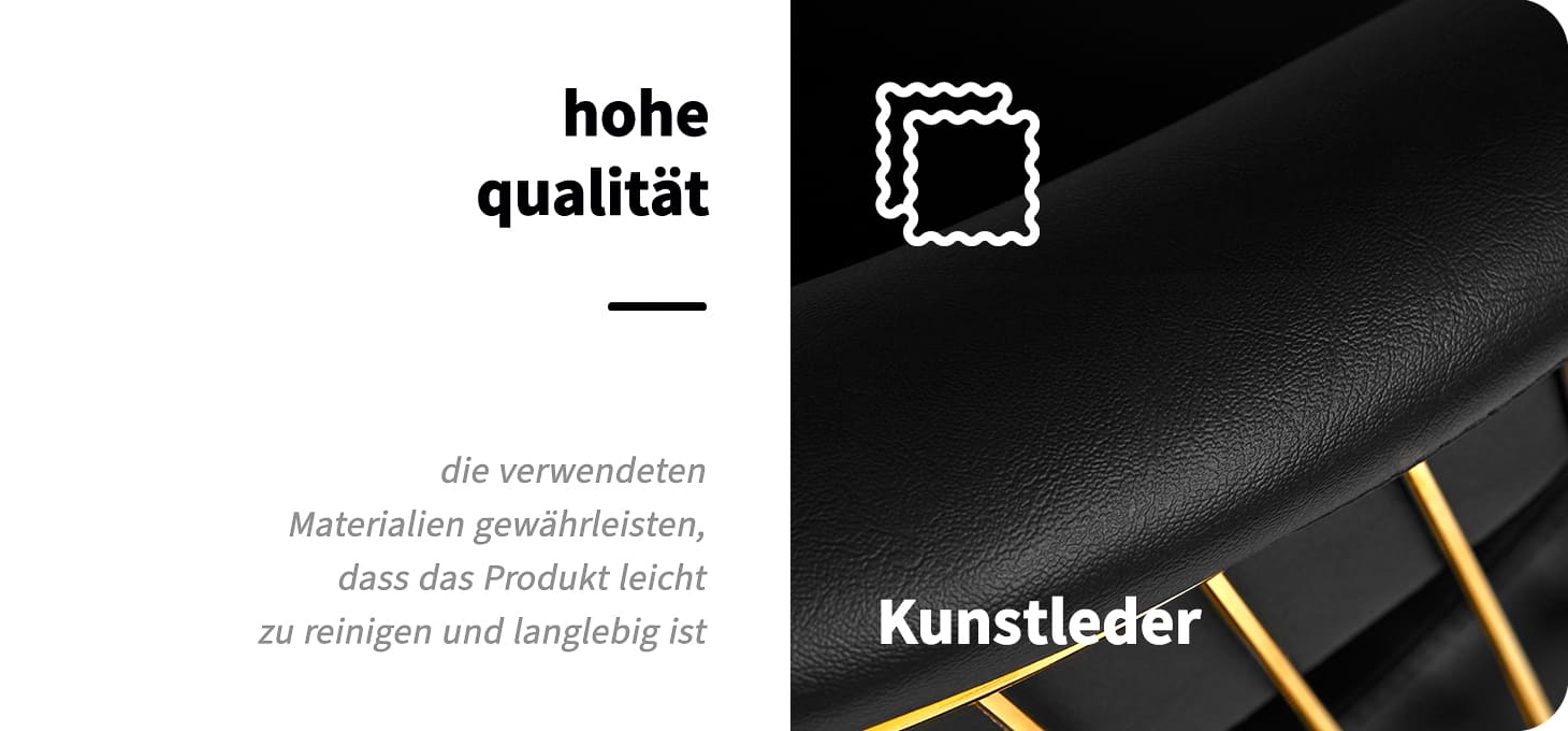 Hair System Friseurstuhl Lile gold schwarz