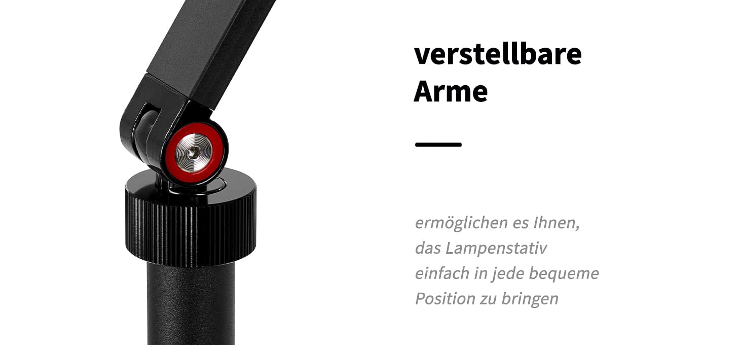 Glow MX3 Arbeitsplatten-OP-Leuchte schwarz
