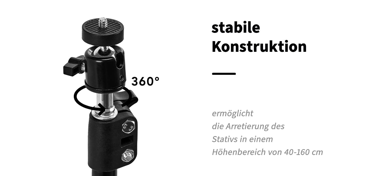 GLOW RGB 10’’ BSC Ringlicht mit 10W Stativ